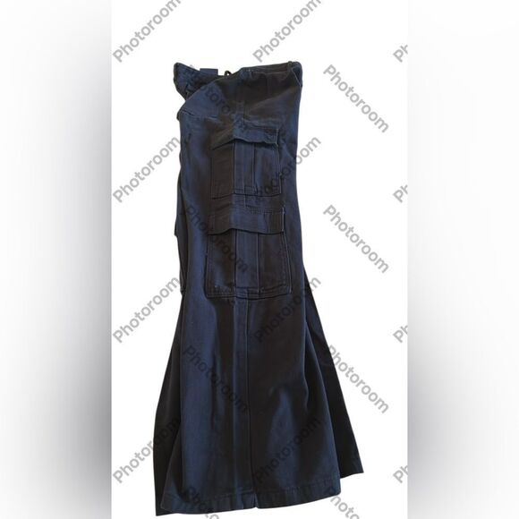 AELFRIC EDEN MULTI POCKET CARGO PANTS, Denim, Navy Blue, size 31, NWT - Picture 7 of 10